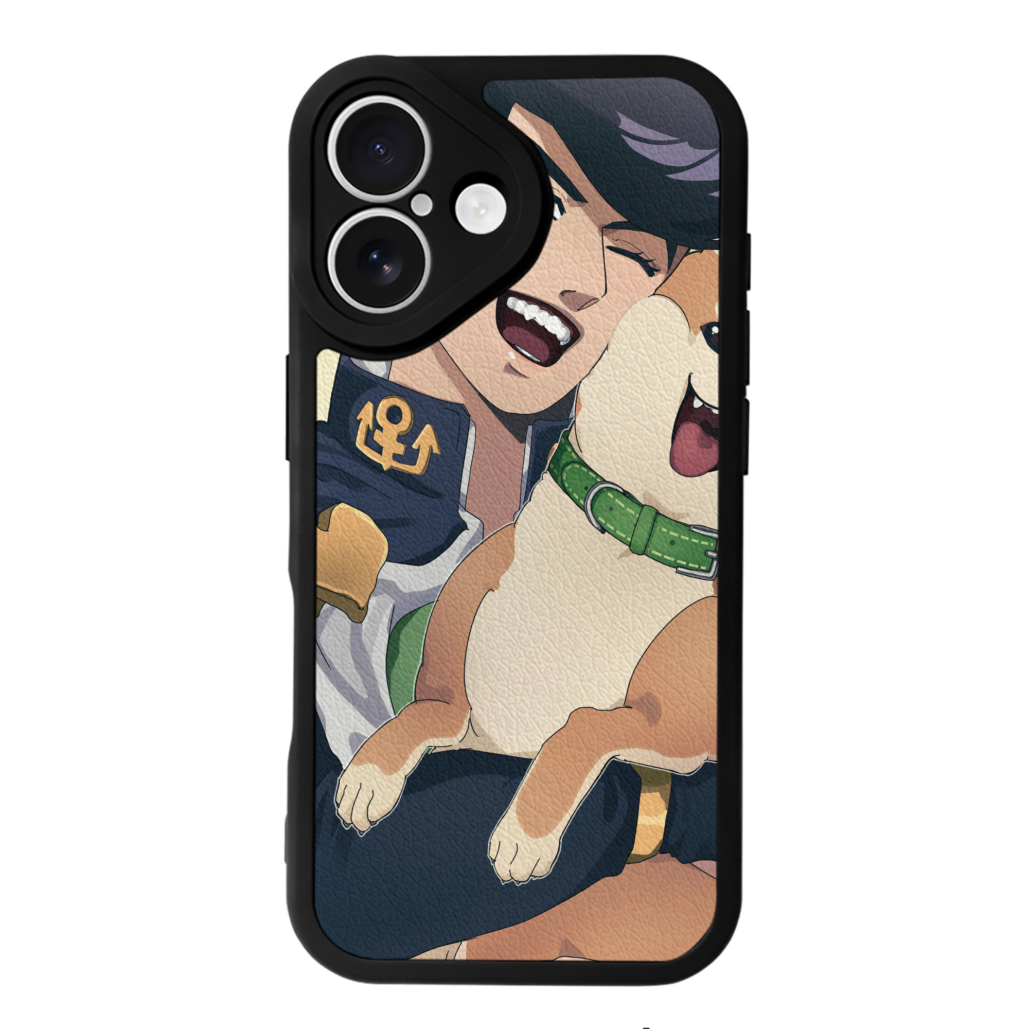 （画像用） ジョジョの奇妙な冒険 JoJo's Bizarre Adventure 【iPhone 16シリーズ対応】シリコンスマホケース（レザー調） 材質：シリコン